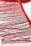 شريط شرابة هامشي مطرز باللون الأحمر بطول 15 سم - 3