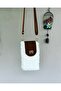 Plush Phone Bag with Handmade Leather Cover - 2