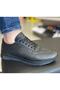 Sneaker Inner Outer Genuine Leather Black Daily Walking Shoes - 4