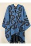 Double Sided Poncho Shoulder Shawl 130 X 85 Cm