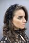 Black Pollux Crystal Stone Henna and Bridal Crown