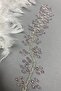 إكسسوار شعر تاج الزفاف المطرز باللون الليلكي فيلا - 3