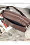 Genuine Leather Medium Size Adjustable Cross Strap Women's Shoulder Bag Brown 25*21*7 Cm - 6