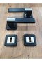 Sofuoğlu Luxury Asude Matte Black - Satin Square Badge (ODA) Door Handle Aluminum / Steel - 4