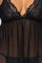 Black Lace Tulle Strap Panty Knitted Babydoll Thmss23Ll00004 - 4