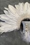 تاج وحلق حناء الزفاف مطرز بالكريستال مع ريش النسر - 2