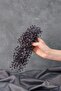 الأرجواني Bade مطرز زهرة منقوشة تاج الحناء الزفاف - 3