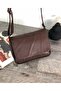Genuine Leather Medium Size Adjustable Cross Strap Women's Shoulder Bag Brown 25*21*7 Cm