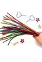 300Pcs, Glitter Chenille, Colorful, Furry Wire, Plush Sticks - 3