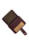 100% Genuine Leather Claret Red Card Holder Money Portfolio - 3