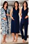 Effort Navy Blue Lace Collar Maternity Pregnant Set of 4