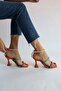Colorful Satin Stone Detailed Sandals - 2