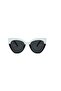 Kronos White-black Vintage&retro Cat Sunglasses