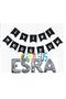 Happy Birthday Banner And Esra Foil Balloon