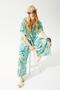Tropical Pattern Summer Blouse and Trousers Set, Summer Cropped Two-Piece Set, Beach Set Beachwear Resortwear - 3