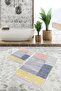 Classic 2-Piece Bathroom & Kitchen Mat Set with Antique Rug Motif and Painted Pattern on the Floor - 2