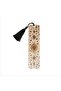 Rumi Pattern Printed, Tasseled Bookmark (gift Bookmark, bookmark-126)