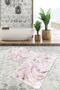 Set of 2 Pink Gold Gold Gold Motif Marble Patterned Modern Simple & Stylish 2-Piece Bathroom Mat Set - 5