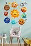 Space and Planets Concept Wooden Set Baby Kids Bedroom Decoration
