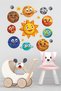 Space and Planets Concept Wooden Set Baby Kids Bedroom Decoration - 5
