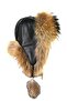 قبعة شتوية من الجلد الطبيعي Ushanka للنساء - 3
