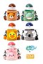 300ml Steel Thermos Children's Flask with Cute Animals Plush Cover and Neck Strap - 8
