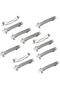5 Cm Silver Automatic Knitting Buckle Attachment - Metal Clip - Design Buckle Attachment - 10 Pieces - 3