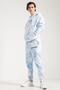 Batik Washed Blue Oversize Men's Sweatpants - 5