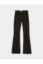 Ikon Black Flared Leg Jeans Colorfast Jeans Power Lycra High Waist - 3
