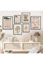 Black Wooden Framed 6 Piece Painting Set Set of Six (Alti-001-Black)