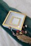 25x25 LED White-Gold Photo Frame with Photo Compartments for Your Rose Designs - 2