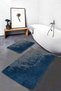 Set of 2 Vintage 2-Piece Bath Mat Set with Antique Motif and Antique Pattern on Blue Floor - 4