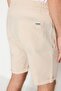 Ecru Regular Fit 100% Cotton Linen Look Shorts Tmnss23Sr00030 - 10
