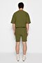 Limited Edition Khaki Regular 100% Cotton Label Detailed Textured Shorts & Bermuda Tmnss23Sr00032 - 7