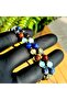 Libra Natural Stone Bracelet > Lapis Lazuli - White Opal - Mahogany Obsidian - Prehnite - 6