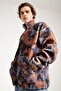 Camouflage Printed Oversize Plush Men's Jacket - 2