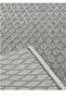 Grace Scandinavian Pattern High Low Knitted Pattern Black Gray Carpet Rug - 3