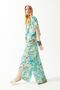 Tropical Pattern Summer Blouse and Trousers Set, Summer Cropped Two-Piece Set, Beach Set Beachwear Resortwear - 6