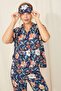 New Season Short Sleeve Front Buttoned Woven Viscose Fabric Shirt-pants 2-Piece Women's Pajamas Set - 4