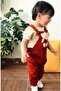 Buttoned Baby Kids Knitwear Salopet Tile with Teddy Bear - 4