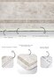 Set of 2 Beige Framed Motif Traditional Patterned Geometric Classic 2-Piece Bathroom Mat Set - 4