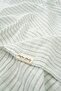 2 Layers Striped Muslin Swaddle Cloth 30/10 - 120x120 Cm Green