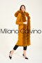 Furry Long Knitwear Cardigan (mustard) - 2