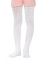 2 Pieces Girls' White Knitwear Karina Self-patterned Thick Pantyhose