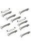 5 Cm Silver Automatic Knitting Buckle Attachment - Metal Clip - Design Buckle Attachment - 5 Pieces - 3