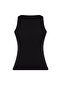 Siyah Pamuklu Halter Yaka Fitted/Vücuda Oturan Esnek Örme Atlet TWOSS23AL00069 - 8