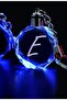Letter E Keychain, Letter Keychain, Glass Engraved Keychain - 3