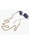 Glasses Chain Rope Gold Ring - 2