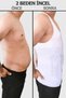 Men's Corset Athlete White Waist Corset Size 2 Slimming Upright Posture Assistant Recovery Corset Athlete - 4