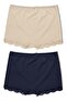 2-Piece Cotton Lace Women's Tights Shorts